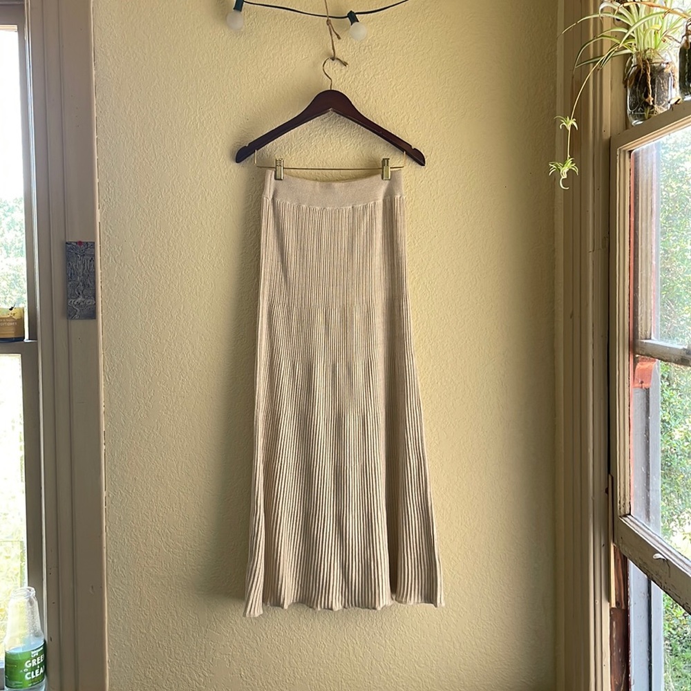 Free people long sparkly skirt